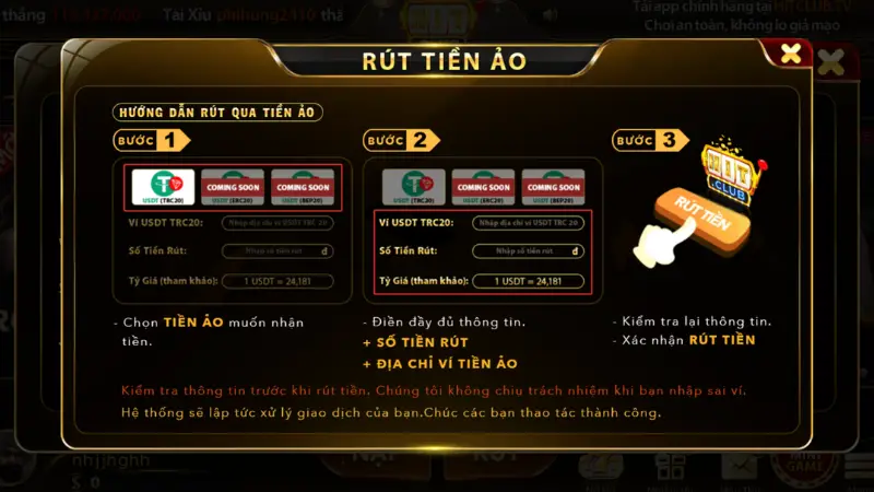 Hitclub xây dựng hình ảnh bằng cách công khai điều khoản sử dụng và chính sách vận hành rõ ràng